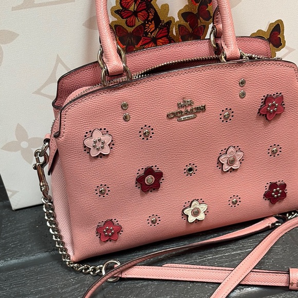 Coach Pink Lillie Triple Compartment Crossbody - Picture 3 of 10